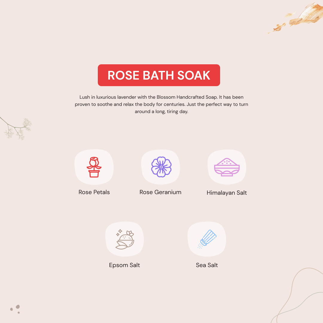 Natural Rose Bath Soak