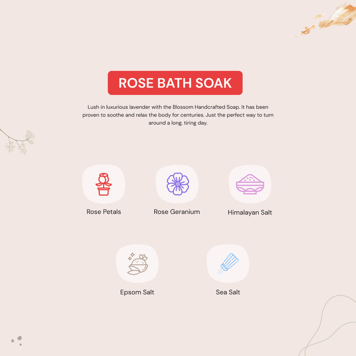 Natural Rose Bath Soak