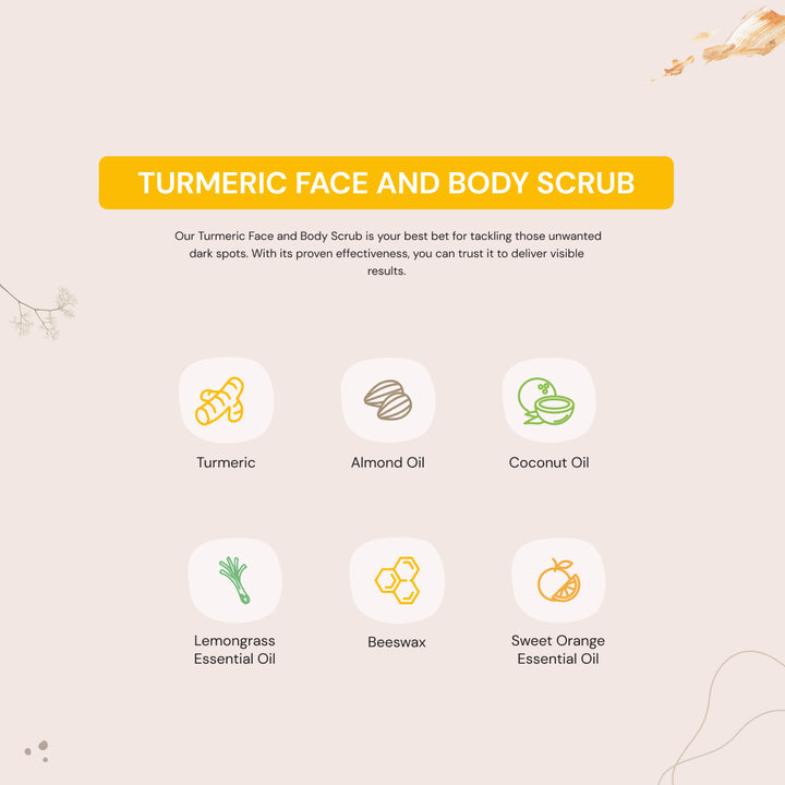 Turmeric Face And Body Scrub