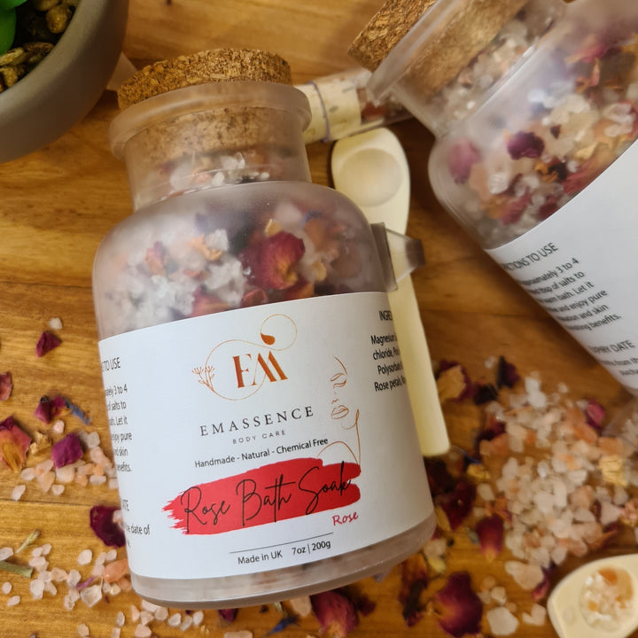 rose bath soak - natural bath soak