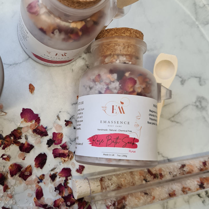 rose bath soak - natural bath soak