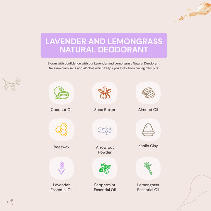 Lavender & Lemongrass Natural Deodorant